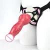 Female Lesbian Realistic Strapon Huge Dildo Wearable Penis Double Strap on Anal Dildo for Lesbian Women Sex Toys