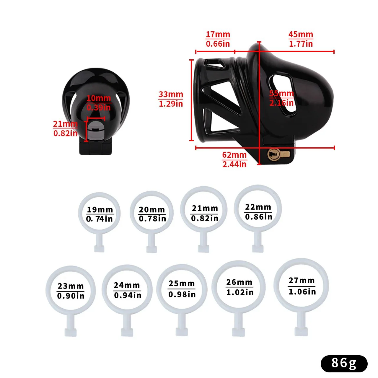 Penis Head Breathable Chastity Belt Lock Male Chastity Cage ABS Resin Restraint Games Adult Sex Toy for Men