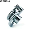Metal Stainless Steel Male Penis Control Chastity Cage Devive Flat Chastity Lock Male Penis Massager Removable Cage