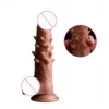 Realistic Grain Dildo Penis Sex Toy Suction Cup Friction G-spot Insert Barbed Cock