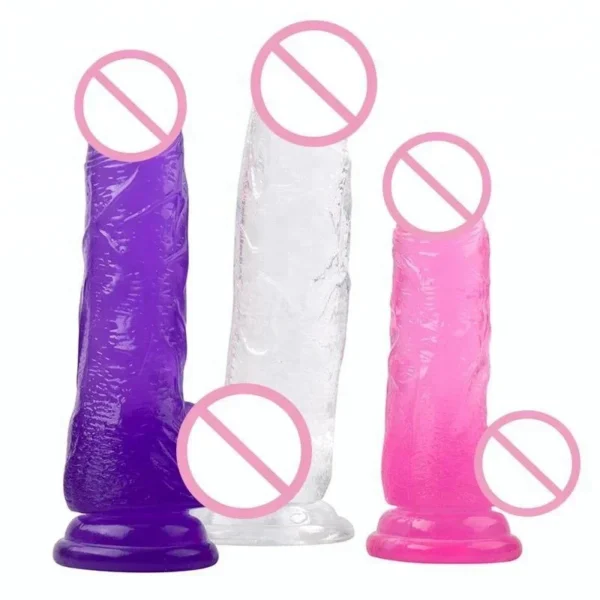 Realistic Sex Toy Suction Cup Strap on Big Dildo Toy for Women