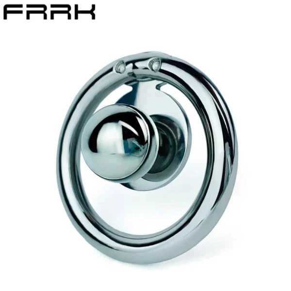 Penis Ring Metal Beads Heavy Stainless Steel Simple Chastity Cage Men's BDSM Sex Toys Ring Chastity Device Sex Toys