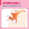 High Elasticity Realistic Wearable Dildos Silicone Strap on Dildo with Solid Dick for Lesbian Couple