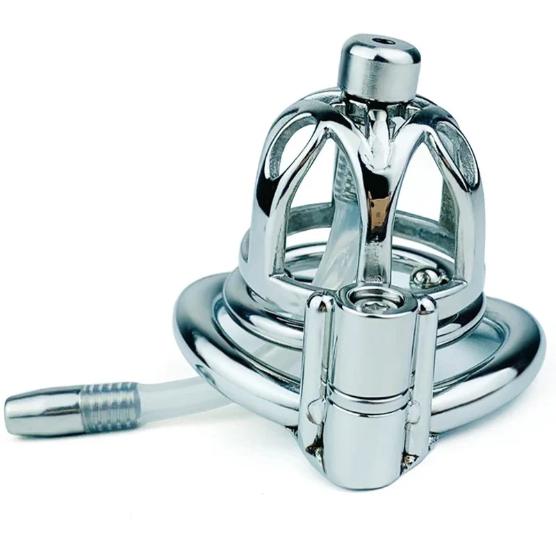 Super Small Male Chastity Device Adult Cock Cage Extreme Confinement Chastity Cage for Male Sex Toys Stainless Steel