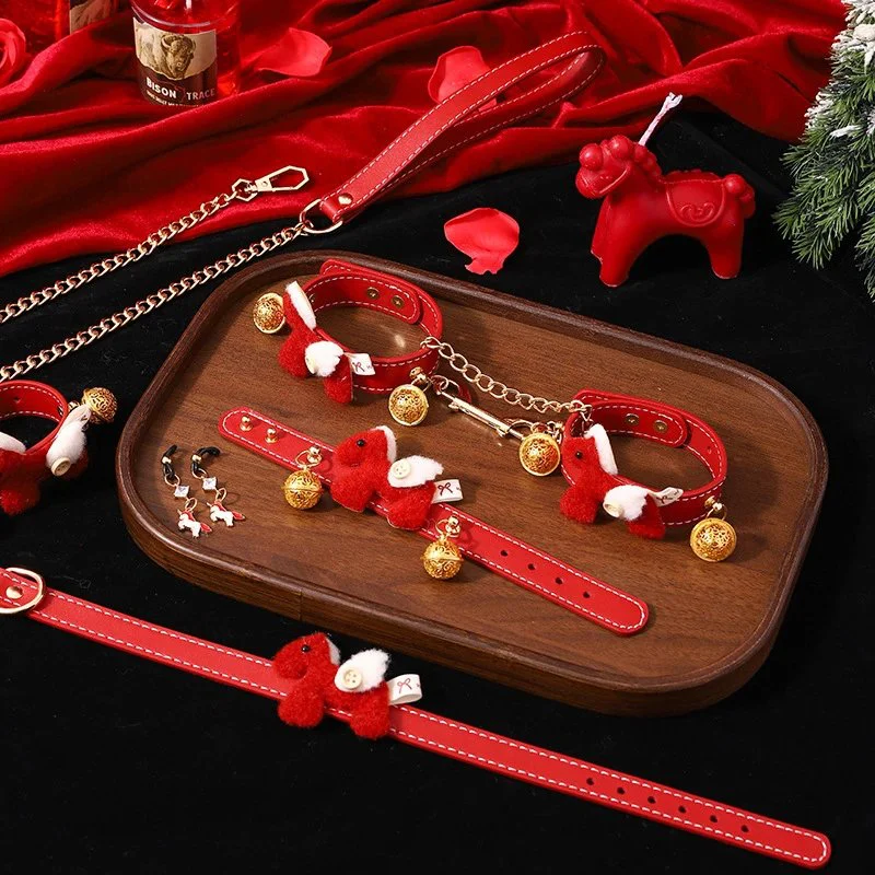 Adult sex props, Year of the Horse set, training five piece set, Flying Horse handcuffs, collars, sex toys
