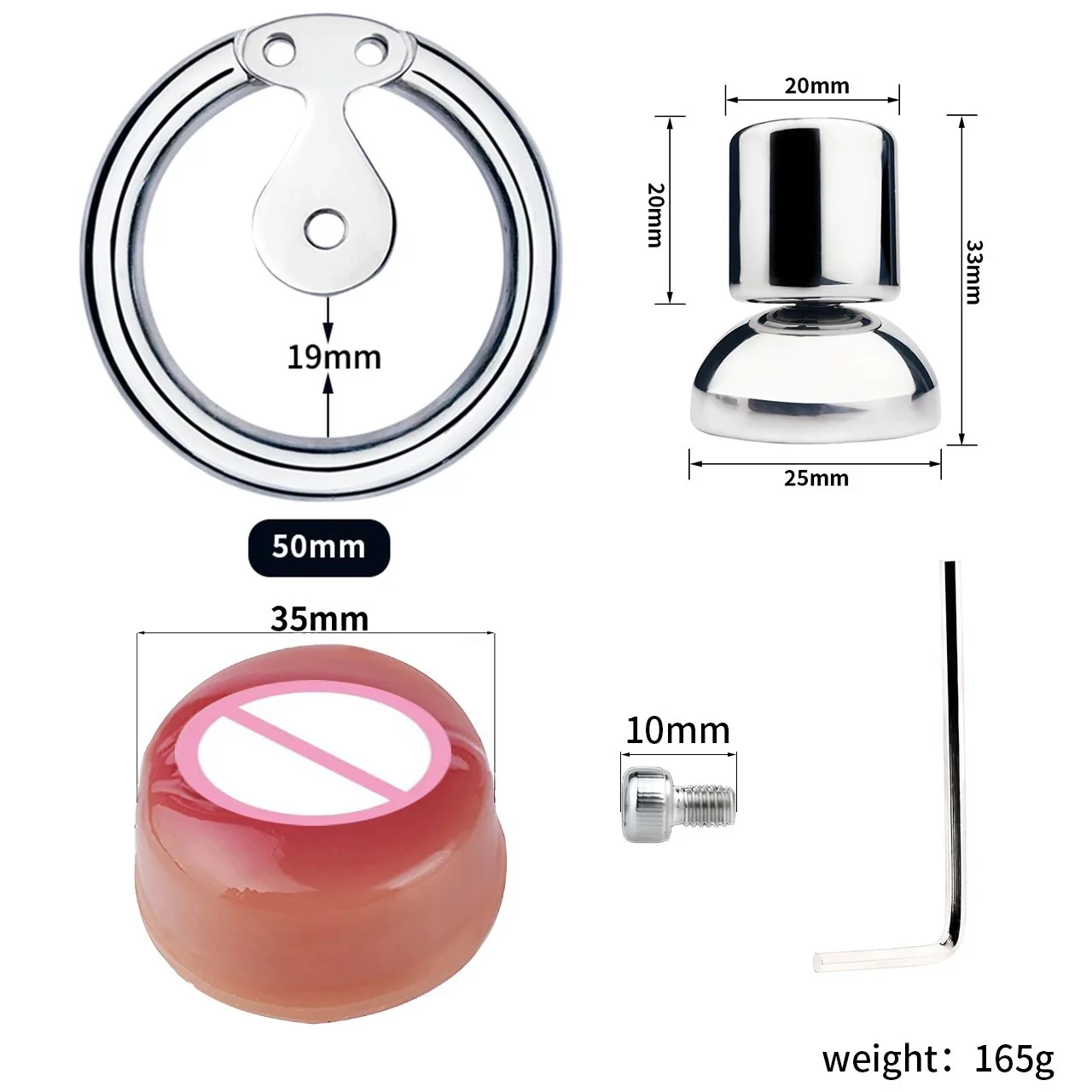 Pussy Shape Chastity Cage Sissy I Chastity Cage CBT Game Stainless Steel Man Cock Cage Prevent Masturbation