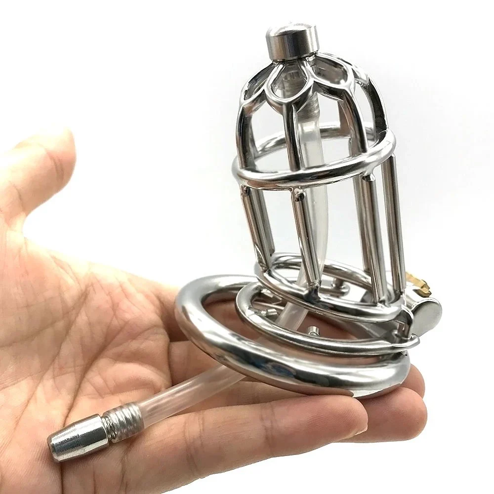 Sex Shop 8.7cm Male Chastity Cage Juguetes Sexuales Erotic Toys Sex Adult Steel Chastity for Male Chastity Device