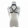 Sex Couple Leather Neck and Breast Belt Female Sex Bondage