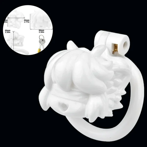 Male Cock Cage ABS Resin Material White Color with Four Sizes Chastity Sex Toys Shop