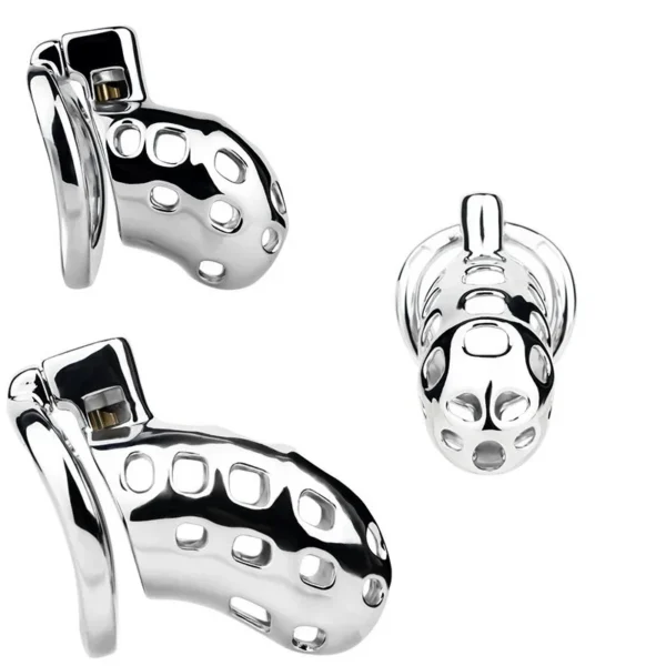Male Metal Chastity Device Effective Penis Restraint for Easy Wear Available in Three Sizes Male Product