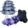 Male Penis Rings Set Rivet-shaped Scrotal Ring Liquid Silicone Erotic Bracelets and Rings Forplay Product for Couple