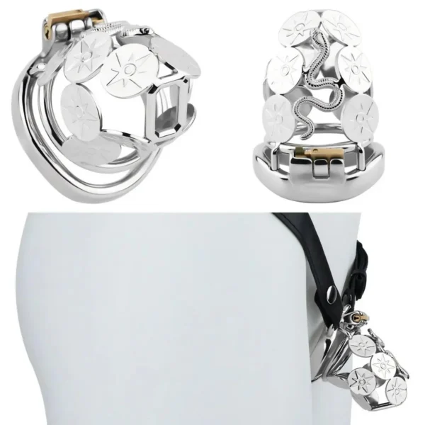 Mamba Metal Chastity Cage Devices Penis Lock Penis Cage Cock Rings Men Cock Cage Device Chastity Belt Sex Toys for Men