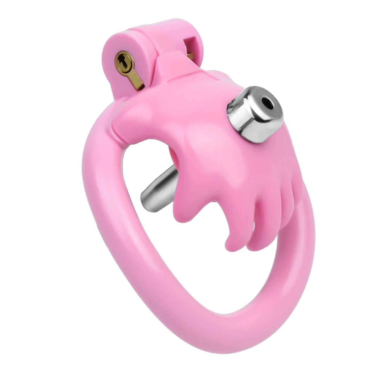 Male Chastity Lock Wearable High Quality Resin Penis Wearable Lock with Catheter Chastity Device Alternative Sex Toys