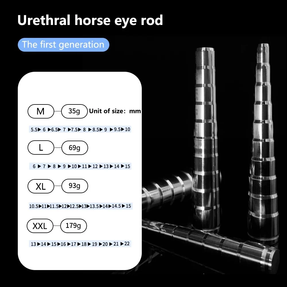 Metal Penis Plug Urethral Sounding for Male Masturbation Steel Stick Prostate Stimulation Bladder Massage Rod