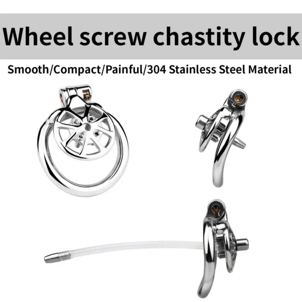 Small Spiked Chastity Cage Device,sissy Chastity Cage ,BDSM Cock Cage for Men,chastity Cage for Men Flat Catheter