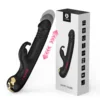 Rabbit-style Extendable Vibrating Masturbator with Rapid Thrusting Electric Dildo Vibrator