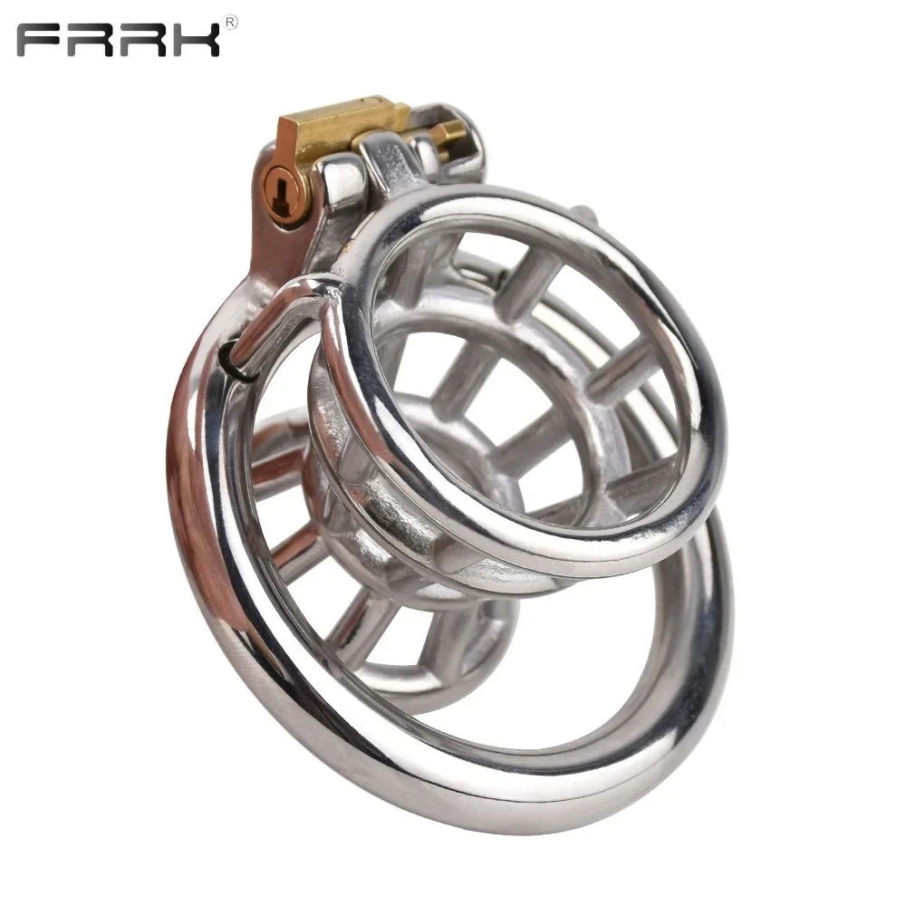 Metal Chastity Cage for Men Stainless Steel Small Male Cock Cages Stealth Lock Device Adults Toys