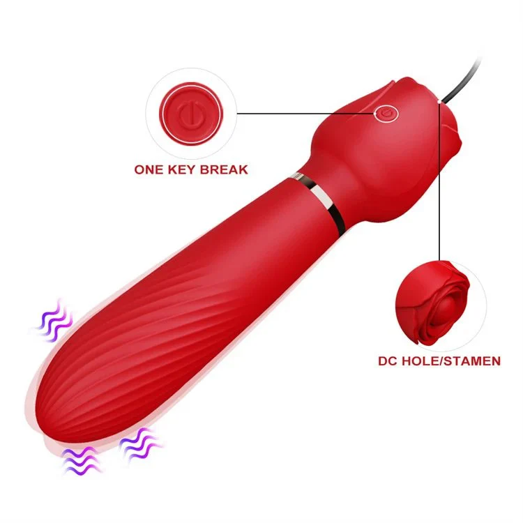 Sex Toys for Women Nipple Clamps Clitoral Nipple Stimulator Rose Dildo Vibrator With Breast Clip