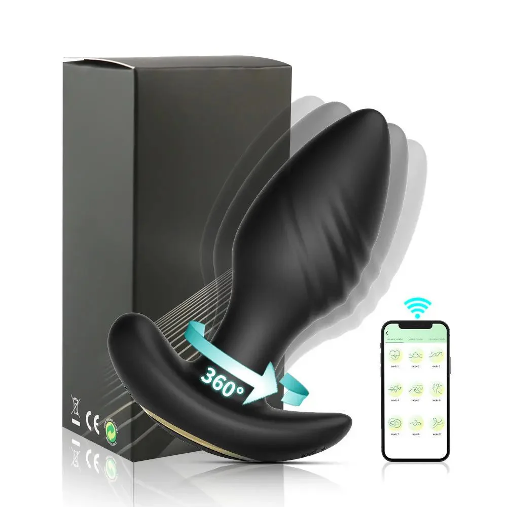 Rotating & Vibrating Prostate Massager for Men and Women Multi-Frequency Anal Sex Toys