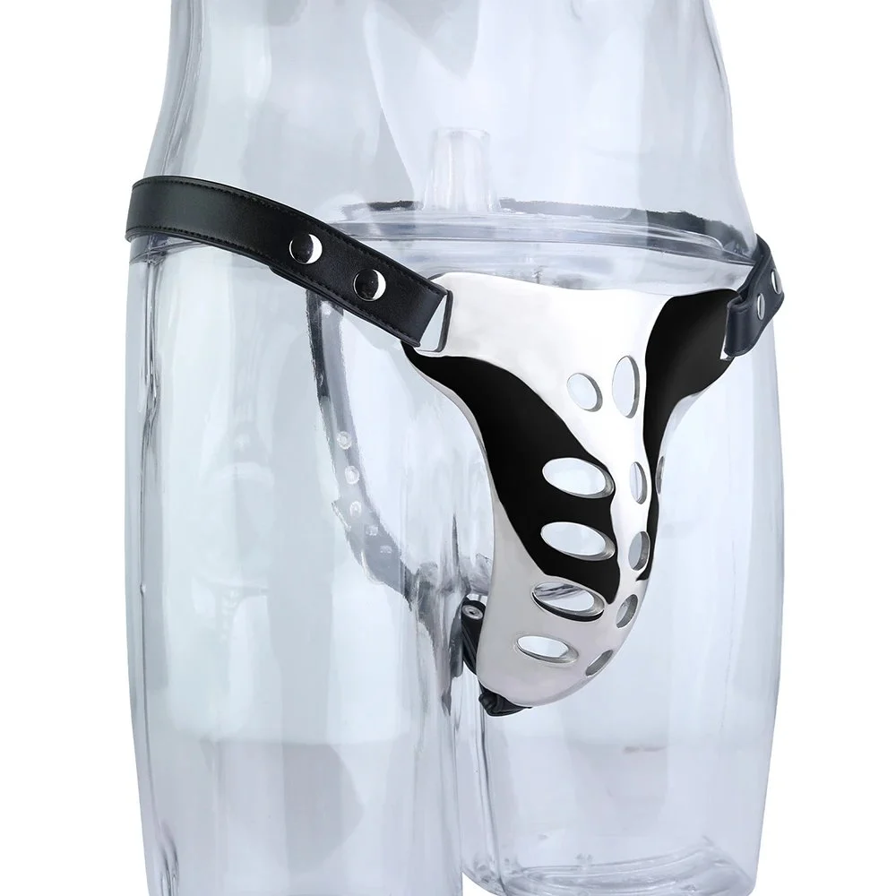 304 Stainless Steel Male Wearable Chastity Cages Hole Breathable Metal Underwear BDSM Cosplay Cock Cage Device Sex Toys Men