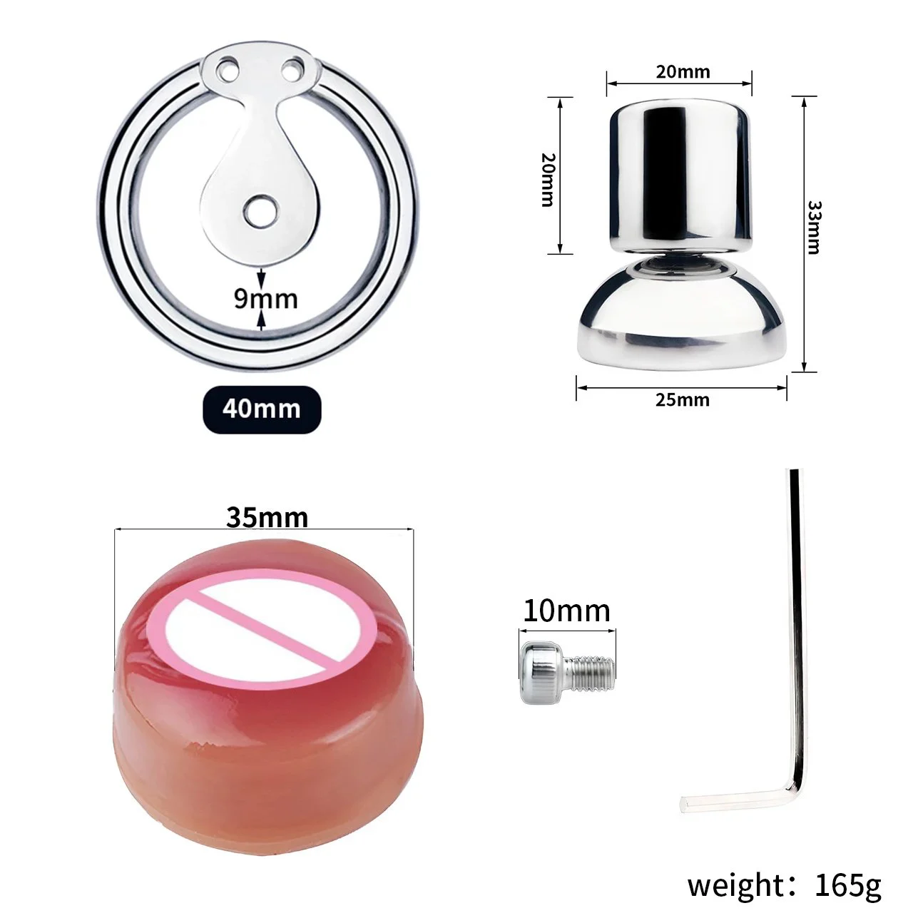 Pussy Shape Chastity Cage Sissy I Chastity Cage CBT Game Stainless Steel Man Cock Cage Prevent Masturbation