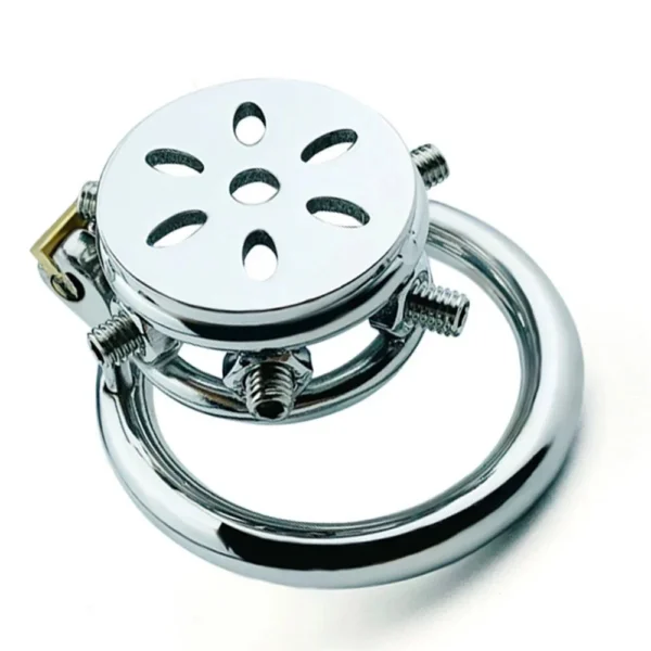 Super Hot Male Painful Chastity Devices Flat Short Chastity Cage Stainless Penis Ring