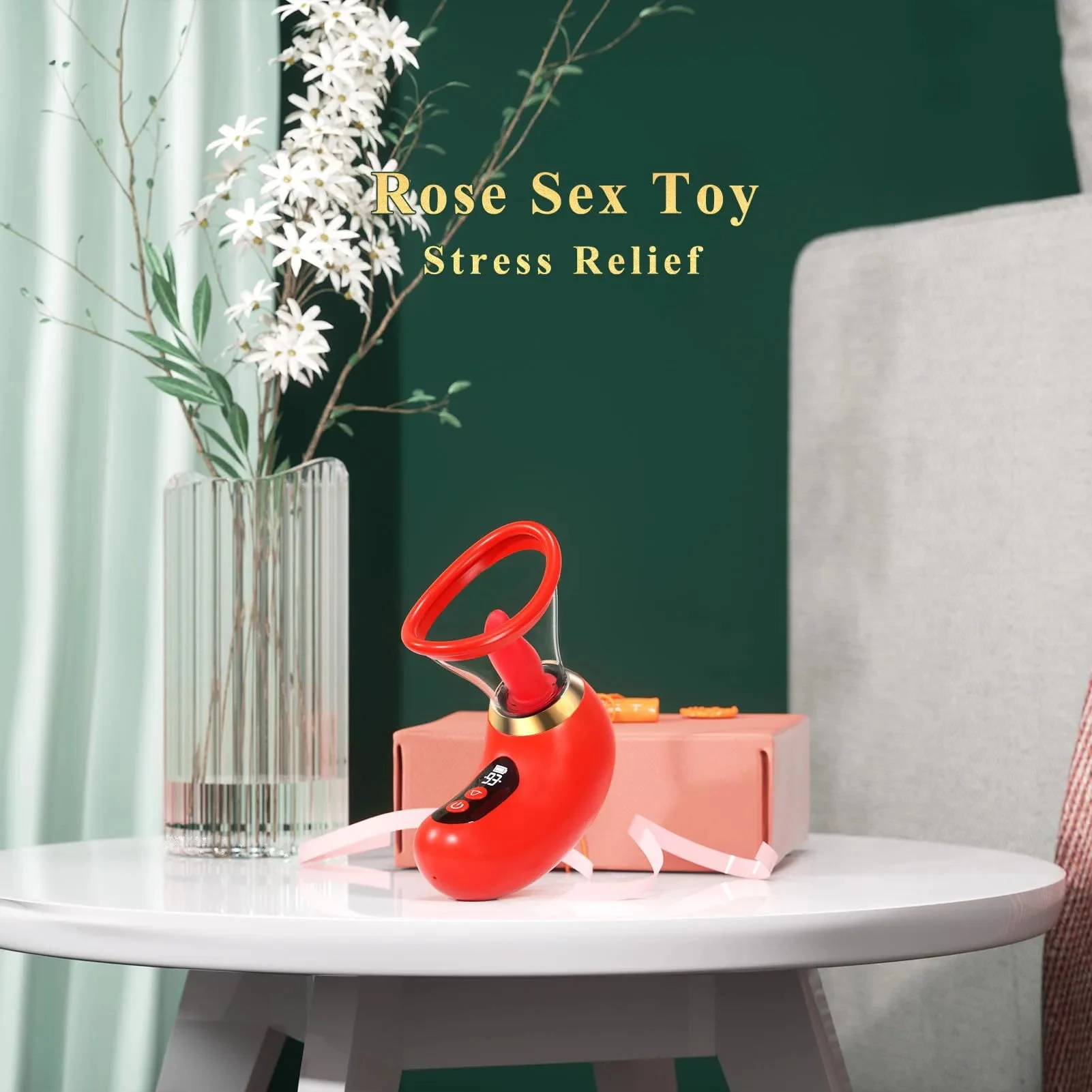 LCD Display Removable Cup Clitoral G Spot Vibrators Female Masturbation Device Sucking Tongue Licking Vibrator Sex Toy for Women