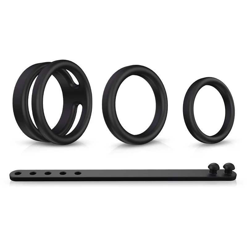 Custom Cock Ring Male Penis Ring Triple Restraint Delay Ejaculation Intimate Toy Adult Sex Accessory
