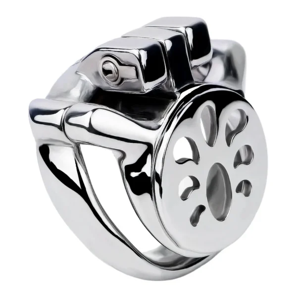 Stainless Steel Metal Male Chastity Lock Male Chastity Prop Penis Cage for Bdsm Bondage Penis Props