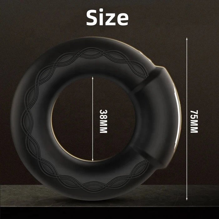 APP Controlled Men's Adult Penis Ring 10 Frequency Heating and Vibrating Cock Ring With Delay Time Feature
