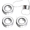 Stainless Steel Testis Ball Stretcher Heavy Scrotum Pendant Restraint Stretching Locking Cock Ring CBT Sex Toys