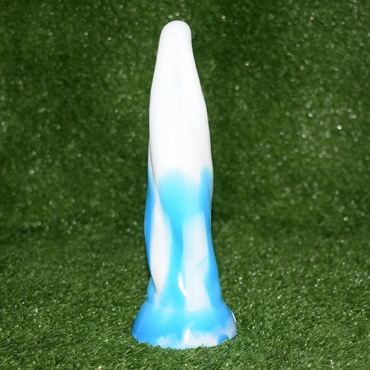 Anal Dildo Blue and White Chinese Porcelain Stylish Anal Sex Toys New Fashion Silicone Twist Screw Butt Plug for Female