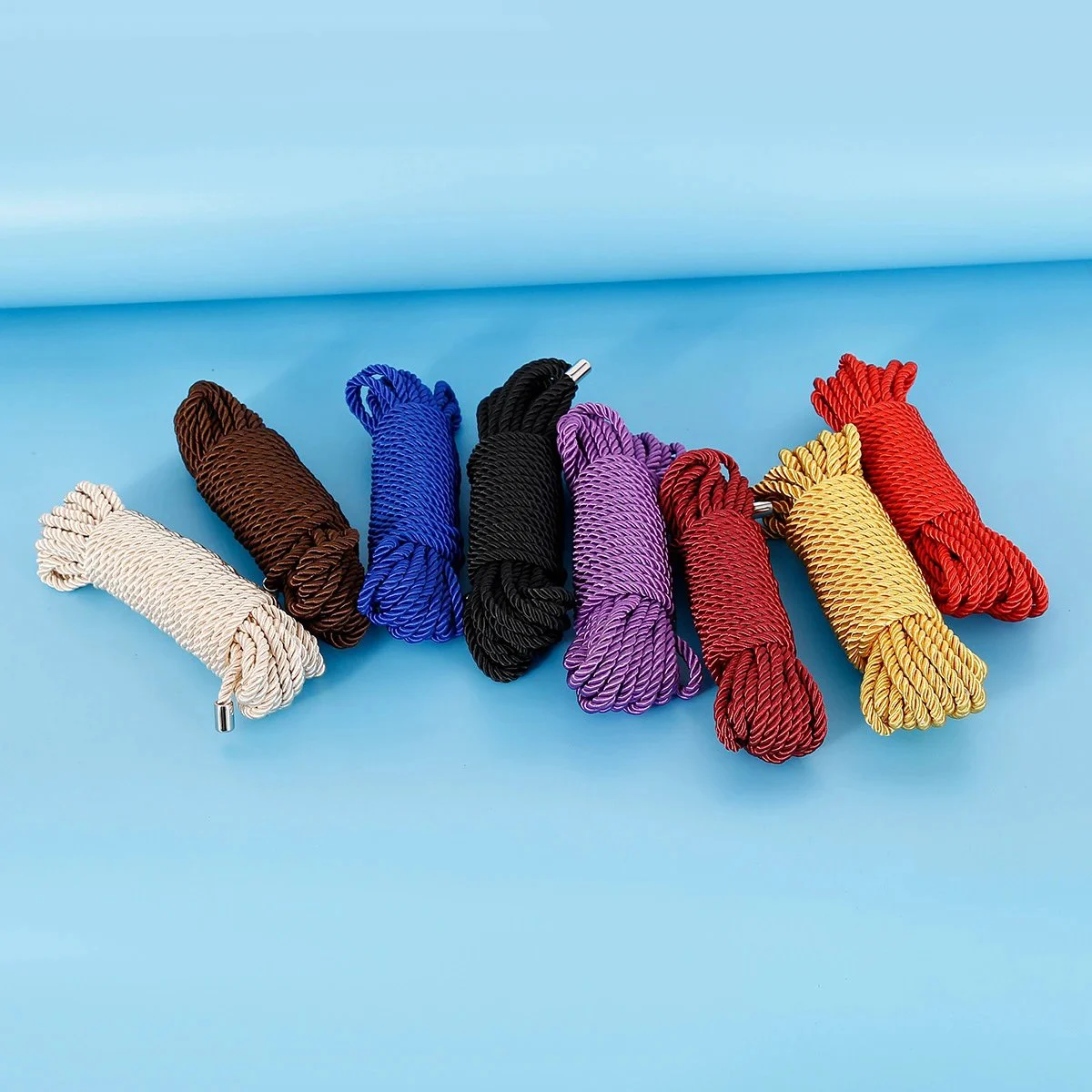 10m Colored Rope New Spot Sex Binding Rope Ten Meters Color DIY Sex Adult Toy Metal Head Strap Rope
