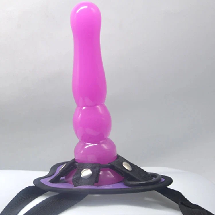 Lesbian Sex Toy Beads Anal Dildo Pants PVC Penis with Belt Butt Plug Sex Toys Anal Strap on Dildo Anal for Male