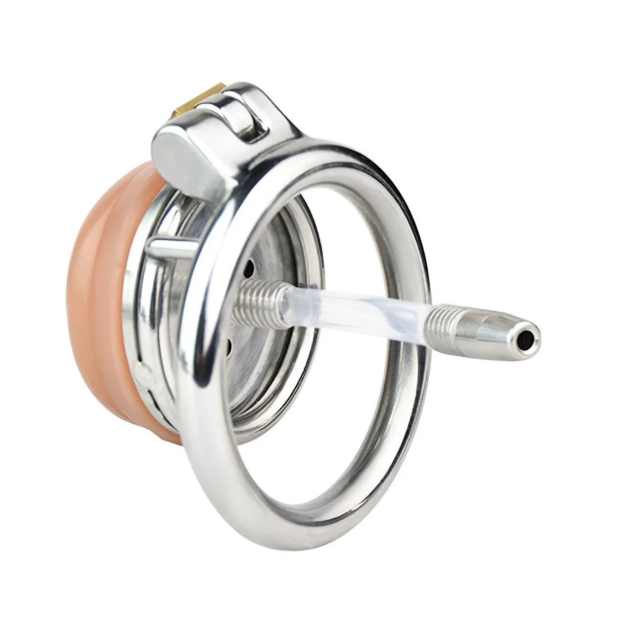 Male Bird Cages Circle Arc Ring Chastity Lock Devices With Simulation Clitoral Head Bondage Lock for Man Sex Toy