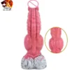 9.45 Inch Big Huge Dildo for Women Monster Wolf Knot Penis With Suction Cup Adult Strapon Vibrating Dildo Sex Toys