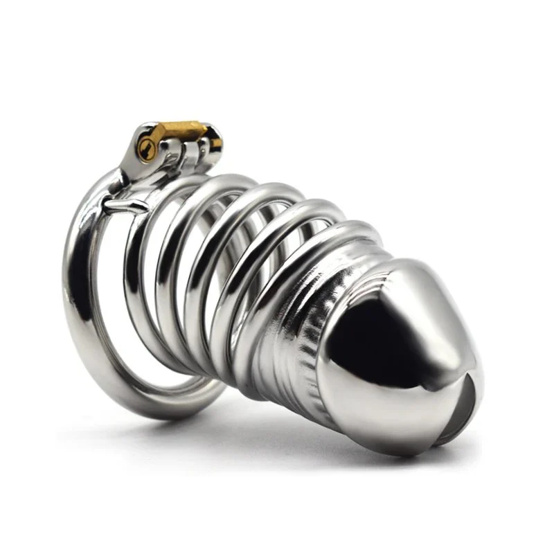 New Design FRRK-55 Male Chastity Device 304 Stainless Steel Cock Cage for Male Gay for Men Lock Cock Rings