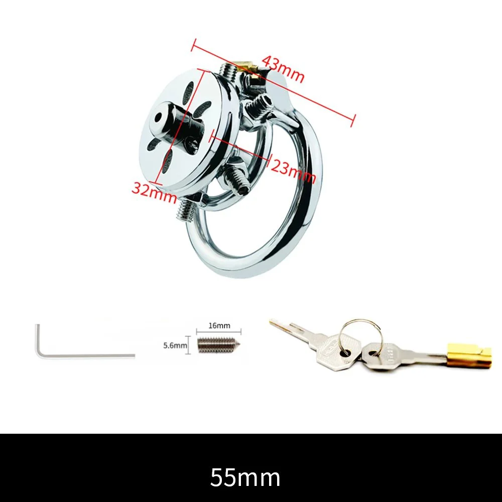 Total High 23mm 304 Stainless Steel Chastity Male Cage Device Block Glans up Bondage Gear1