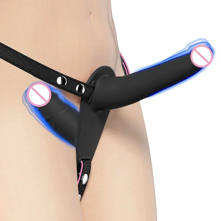 Adjustable Strap on Dildo for Lesbian Silicone Double Head Dildo Sex Toys for Couples