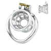 Male Cock Cage Chastity Device Novelty Sissy Inverted Chastity Cage CBT Game Stainless Steel Negative Ring