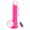 9.2inch Automatic Thrusting Dildo Vibrator Anal Sex Machine Remote Control Vibrating Realistic Heating Dildo for Woman Sex Toys