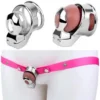 NO Ring Detachable Male Chastity Device Urethra Lock Strap Belt No Base Ring Restraint Wearable Toy for Intimate Play Set