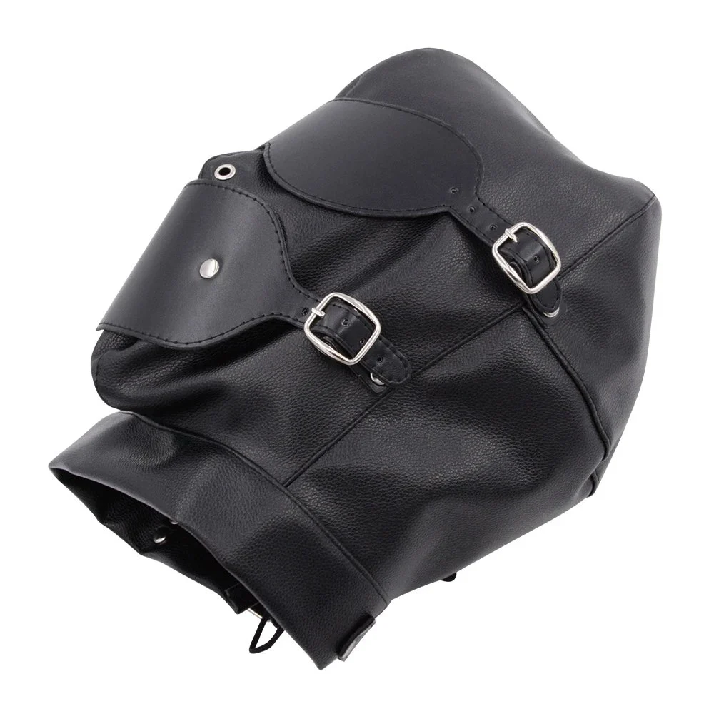Bondage Black Hood Head Covering Mouth Plug Hood Adult Products Sex Couples Other Sex Toys Couple Training