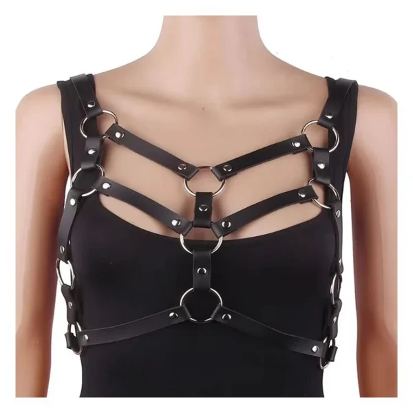 Adjust Size Cage Bra Festival Rave Wear Women's Harness Belt Leather Corset Sword Belt Gothic Style Luxury Punk Sexy Lingerie