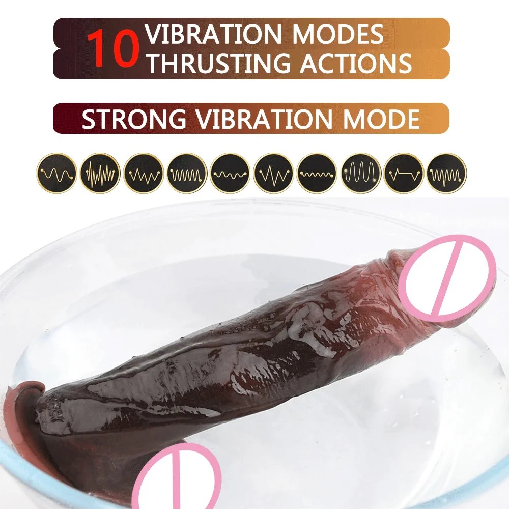 9.5 Inches Large vibrator Dildo with 2 Color Dildo Vibrator for Women Thrusting Dildo Vibrator Vibrator Toy waterproof