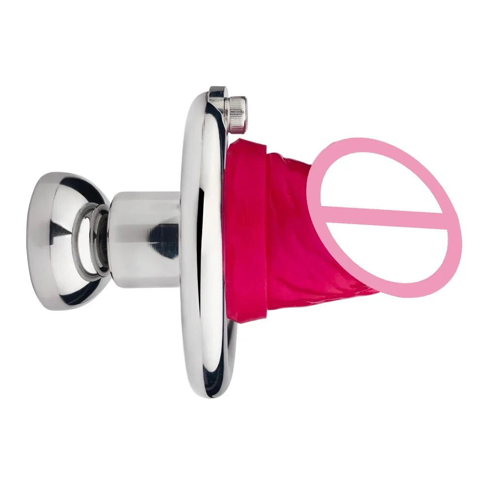 Semi-silicone Chastity Lock Penis Lock Chastity Cage Sex Toys for Men