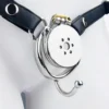 Sex Toys Four Size Ring Flat Chastity Lock Cock Cage Stainless Steel Penis Lock Penis Cage Images Penis Chastity Cage