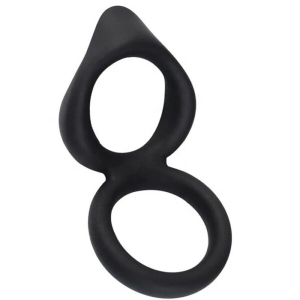 Silicone Double Penis Ring Toy for Men Effective in Enhancing Erection and Delay Ejaculation