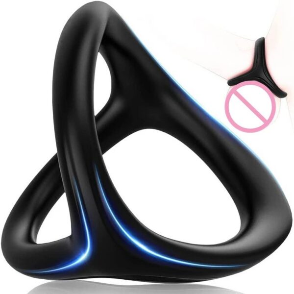 Silicone Male Delay Ejaculation Ring Y Shape Cock Ring Man Sex Toys