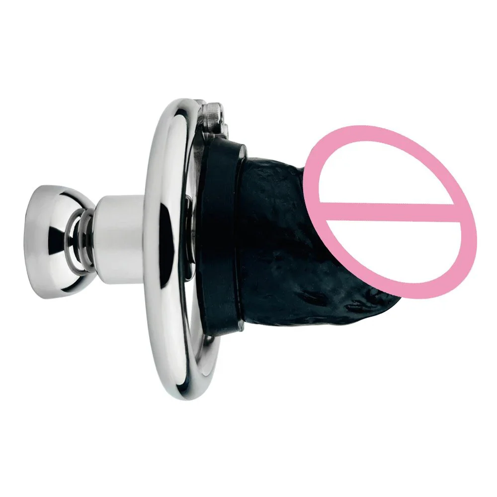 Semi-silicone Chastity Lock Penis Lock Chastity Cage Sex Toys for Men